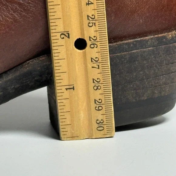 Lucchese 2000 VTG Womens Brown Leather Western Cowboy Boots 6 B USA Made - Picture 7 of 14